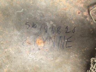 U.S. Army WWII Steel helmet.  Liner made by "Firestone"  All parts seem to have seen service after WWII as well.