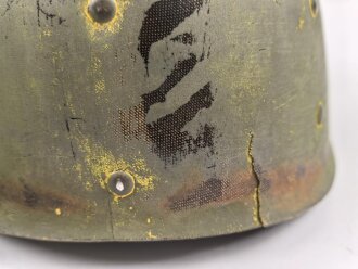 U.S. Army WWII Steel helmet.  Liner made by "Firestone"  All parts seem to have seen service after WWII as well.