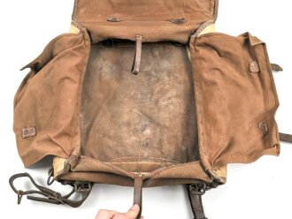 1.Weltkrieg Tornister . Ungereinigter Fundzustand