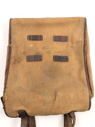 1.Weltkrieg Tornister , datiert 1914. Ungereinigter Fundzustand