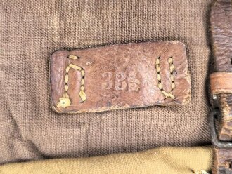 1.Weltkrieg Tornister , datiert 1914. Ungereinigter Fundzustand