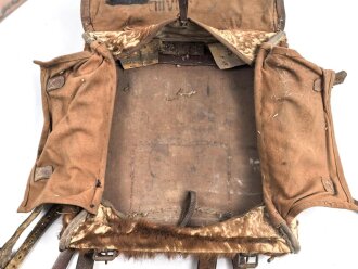 1.Weltkrieg Tornister . Ungereinigter Fundzustand