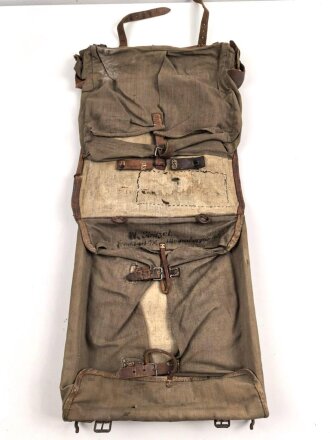 1.Weltkrieg Tornister , datiert 1915. Ungereinigter...