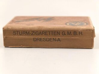Leere Packung " 6 Zigaretten  SA Sturm" Sturm Zigaretten Fabrik