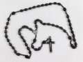 Rosenkranz mit Kreuz in kleinerm Lederetui