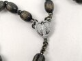 Rosenkranz mit Kreuz in kleinerm Lederetui
