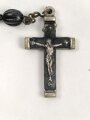 Rosenkranz mit Kreuz in kleinerm Lederetui