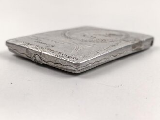 Zigarettenetui aus Leichtmetall " Georgische Legion "