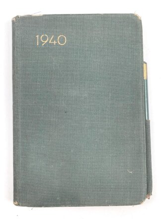 Notizbuch "Taschenbuch 1940" mit Kalender, zum...