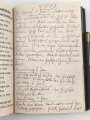Notizbuch "Taschenbuch 1940" mit Kalender, zum Teil ausgefüllt