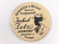 Taschenspiegel " Herrenhüte und Mützen Jakob Zotz Darmstadt". Durchmesser 5,5cm