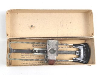 "Sharpex" Klingenschärfer in der originalen Umverpackung, mit Gebrauchsanweisung