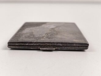 Zigarettenetui aus Buntmetall , unter anderem Norwegen Darstellend