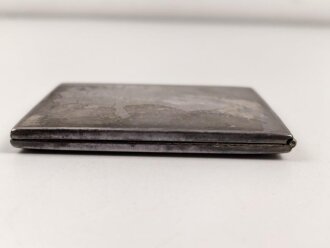 Zigarettenetui aus Buntmetall , unter anderem Norwegen Darstellend