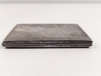 Zigarettenetui aus Buntmetall , unter anderem Norwegen Darstellend