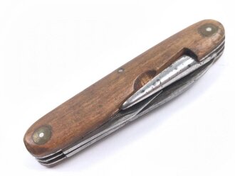Ziviles Taschenmesser ohne Markierung, zusammengeklappte Länge etwa 9,5cm