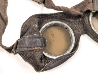 Allgemeine Schutzbrille Wehrmacht in Hülle aus Ersatzmaterial. Umbral Gläser ( getönt)
