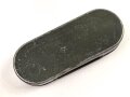 Schutzbrille Wehrmacht. Eiserner Rahmen mit Glas, in Blechetui, dieses original lackiert