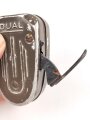 Dynamotaschenlampe "Dual" brauner Originallack, Funktioniert