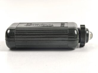 Taschenlampe aus grüner Preßmasse " Zeiler Turnlight" , Funktion nicht geprüft