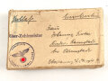 Feldpost "Paket"gelaufen, Maße etwa 8 x 13 x 3cm