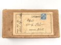 Feldpost Paket gelaufen, Maße etwa 11 x 21 x 5cm