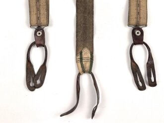 Hosenträger aus der Zeit des 2.Weltkrieg , stark getragen, ungereinigt