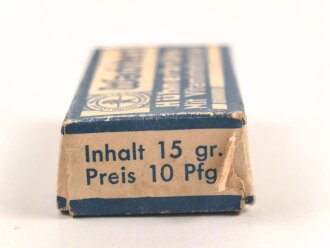 "Wachters Hühnerbrühe" Leere Pappverpackung, etwa 3 x 4,5 x 1,5cm