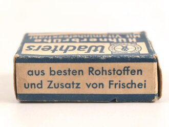 "Wachters Hühnerbrühe" Leere Pappverpackung, etwa 3 x 4,5 x 1,5cm