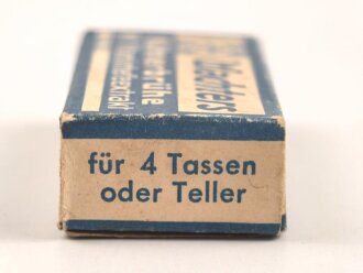 "Wachters Hühnerbrühe" Leere Pappverpackung, etwa 3 x 4,5 x 1,5cm