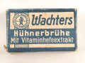 "Wachters Hühnerbrühe" Leere Pappverpackung, etwa 3 x 4,5 x 1,5cm