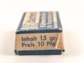 "Wachters Hühnerbrühe" Leere Pappverpackung, etwa 3 x 4,5 x 1,5cm