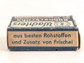 "Wachters Hühnerbrühe" Leere Pappverpackung, etwa 3 x 4,5 x 1,5cm