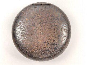 Eiserne Tabaksdose, Durchmesser etwa 8,5cm