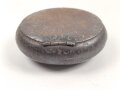 Eiserne Tabaksdose, Durchmesser etwa 8,5cm