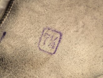Paar Handschuhe für Offiziere aus Wildleder. Ungetragenes Paar