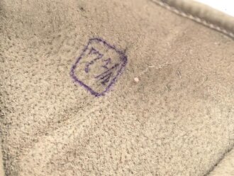 Paar Handschuhe für Offiziere aus Wildleder. Ungetragenes Paar