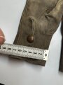 Paar Handschuhe für Offiziere aus Wildleder. Getragenes Paar