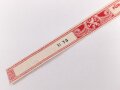 Papierbanderole für 20 Zigarillos " Für Deutsche Wehrmacht Steuerfrei" Maße etwa 1 x 17cm