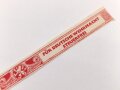 Papierbanderole für 20 Zigarillos " Für Deutsche Wehrmacht Steuerfrei" Maße etwa 1 x 17cm