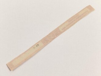 Papierbanderole für 20 Zigarillos " Für Deutsche Wehrmacht Steuerfrei" Maße etwa 1 x 17cm