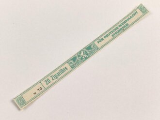 Papierbanderole für 20 Zigarillos " Für...