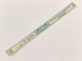 Papierbanderole für 20 Zigarillos " Für Deutsche Wehrmacht Steuerfrei" Maße etwa 1 x 17cm