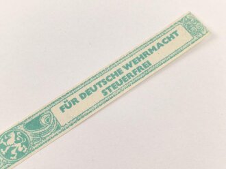 Papierbanderole für 20 Zigarillos " Für...