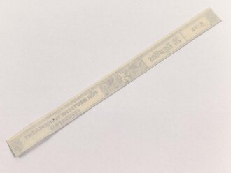 Papierbanderole für 20 Zigarillos " Für Deutsche Wehrmacht Steuerfrei" Maße etwa 1 x 17cm