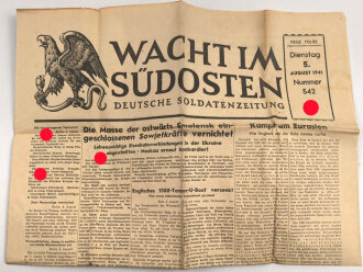 "Wacht im Südosten" Deutsche Soldatenzeitung, Nummer 542 von 1941