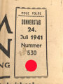 "Wacht im Südosten" Deutsche Soldatenzeitung, Nummer 530 von 1941