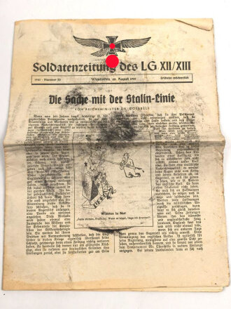 "Soldatenzeitung des LG XII/XIII", Nr. 33,...