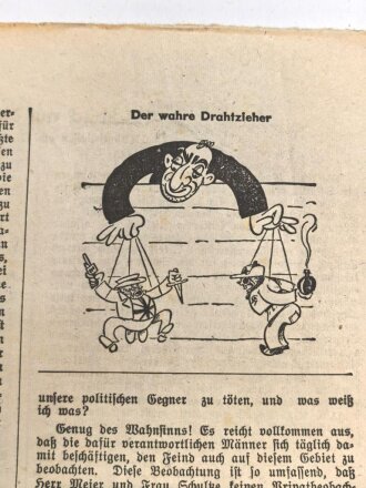 "Soldatenzeitung des LG XII/XIII", Nr. 33, Wiesbaden, 20. August 1941, DIN A4,  verschmutzt