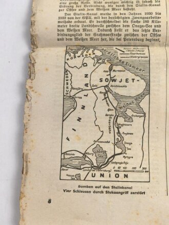 "Soldatenzeitung des LG XII/XIII", Nr. 33, Wiesbaden, 20. August 1941, DIN A4,  verschmutzt